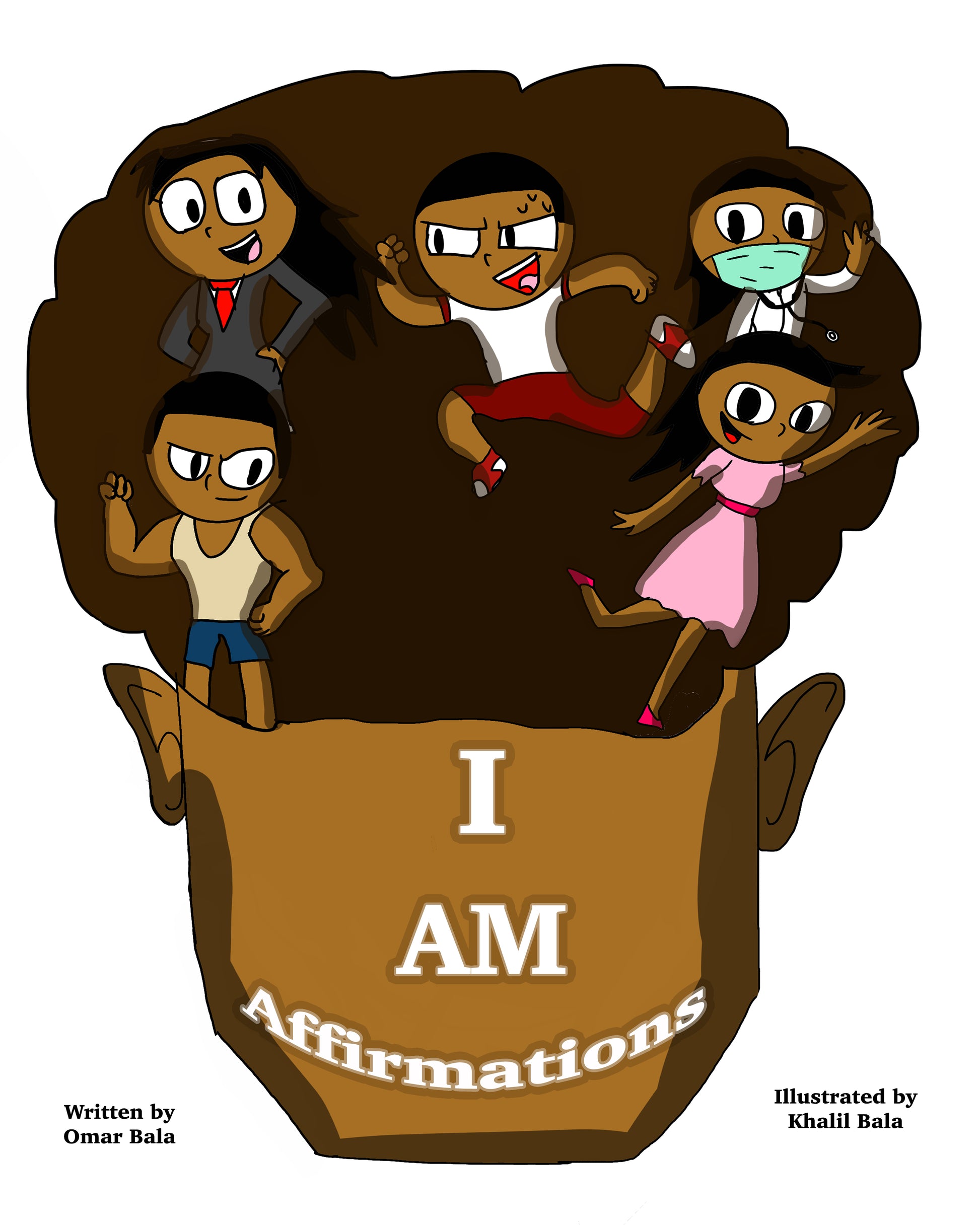 I AM Affirmations children's book featuring empowering messages and vibrant illustrations to inspire self-confidence and positivity in young readers.