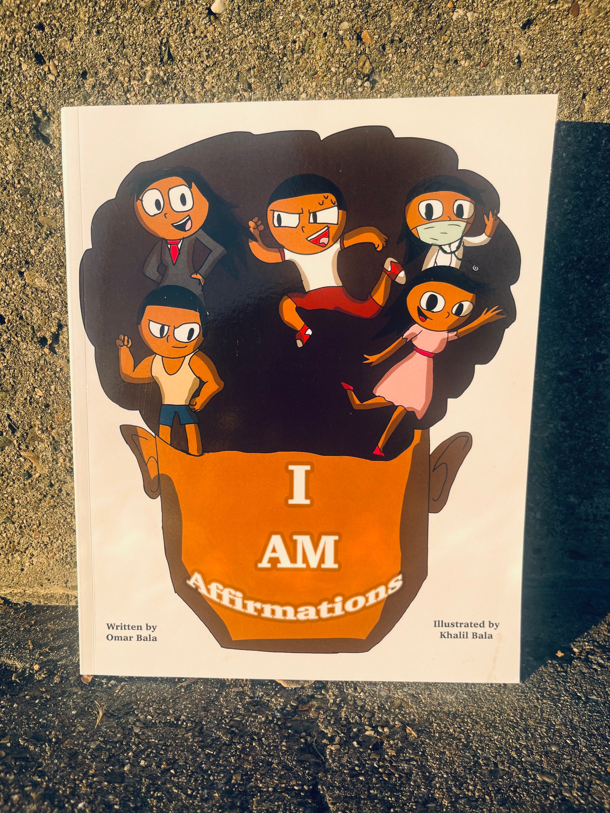 I AM Affirmations children's book with positive, uplifting messages and colorful illustrations, designed to boost self-esteem and encourage young minds.