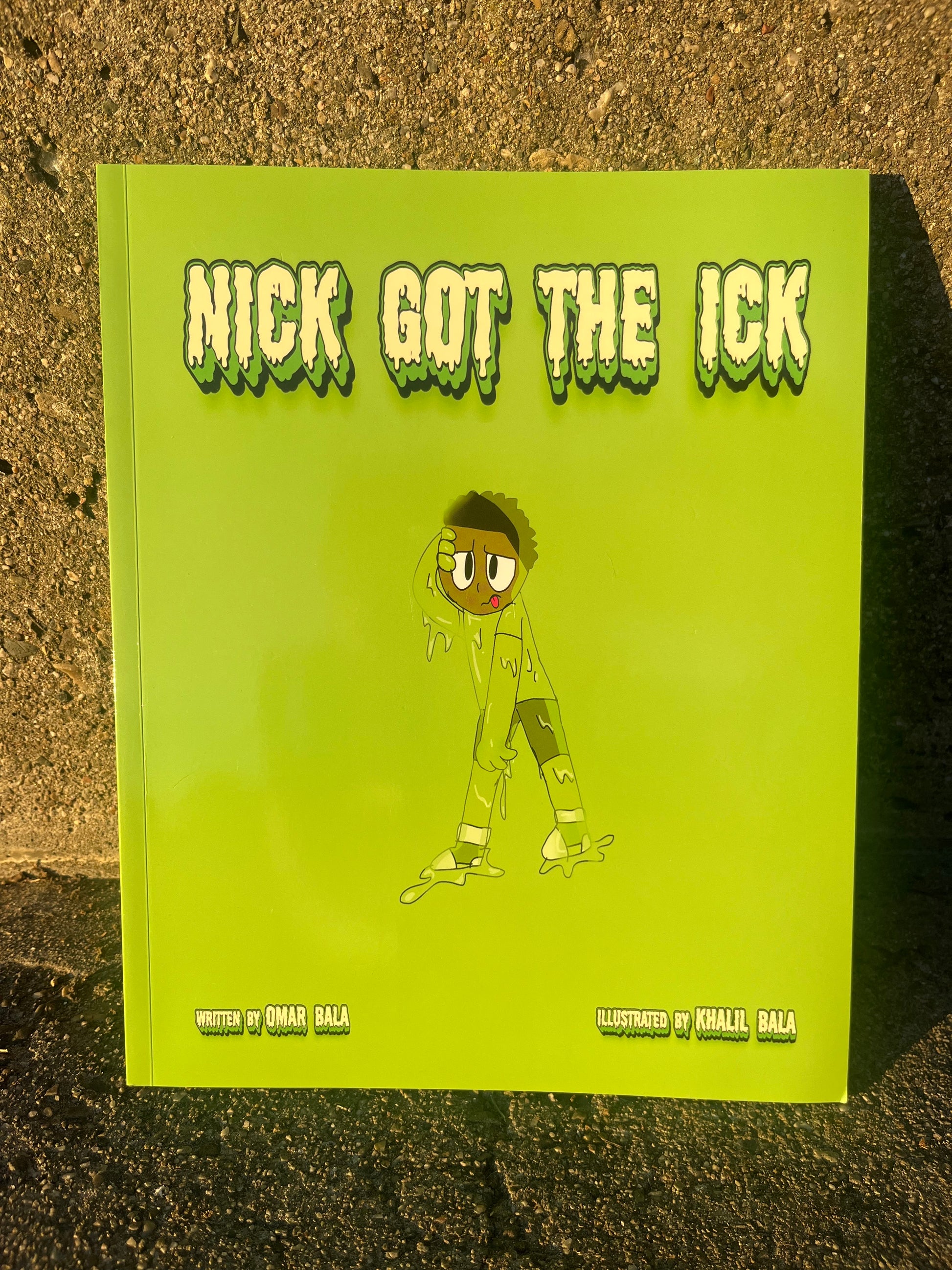 Nick Got the Ick book cover highlighting an educational story about virus prevention and healthy habits for young readers.