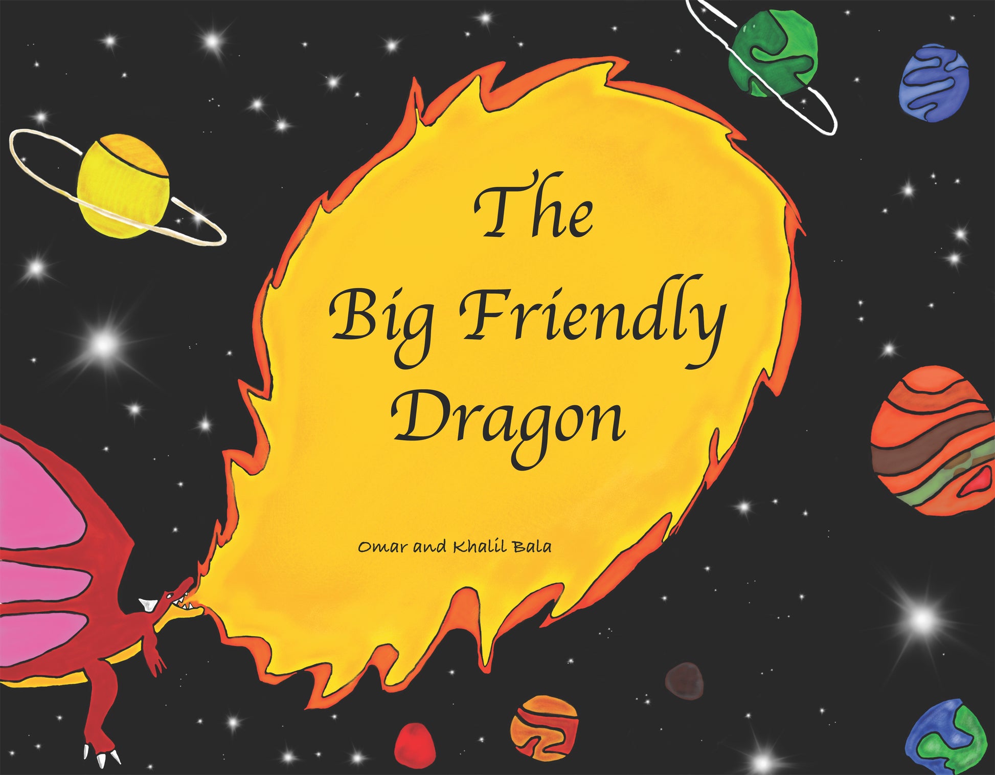 The Big Friendly Dragon children's book featuring Bradley, a helpful dragon who wins the town's trust and becomes a hero in a heartwarming adventure.