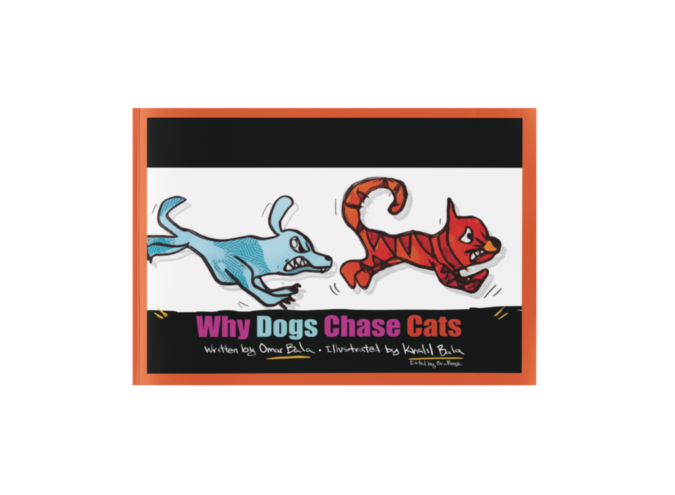 Dog Chasing Cat Horizontal 